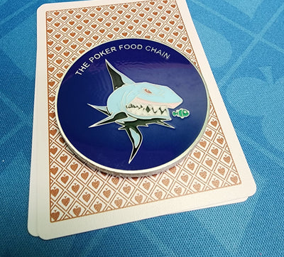 Shark Food Chain Poker Card Guard