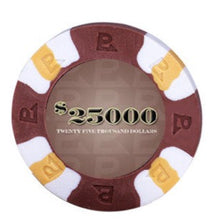 $25000 Brown Nexgen Remix Pro Clay Poker Chips