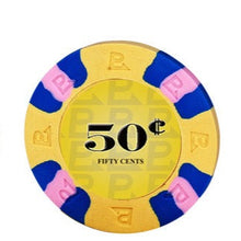 50 Cents Yellow Nexgen Remix Pro Clay Poker Chips