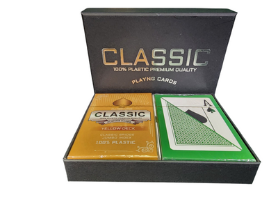 2 Set Special Classic Bridge Size Jumbo Index 100% Plastic Playing Cards Random Duplicate