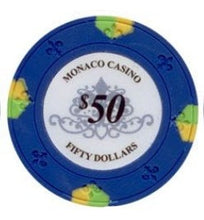 CLEARANCE $50 Lucky Monaco Gram Poker Chips - 500 Chips