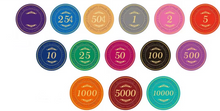 1000 Rustic Ceramic Poker Chips
