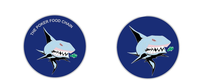 Shark Food Chain Poker Card Guard