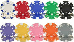 900 Striped Dice Plain Poker Chips 11.5 gram - The Poker Store.Com